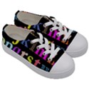 Alphabet Letters Colorful Polka Dots Letters In Lower Case Kids  Low Top Canvas Sneakers View3