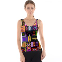 Abstract A Colorful Modern Illustration Tank Top by Sudhe