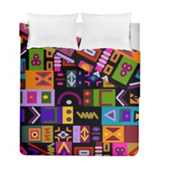 Abstract A Colorful Modern Illustration Duvet Cover Double Side (full/ Double Size) by Sudhe