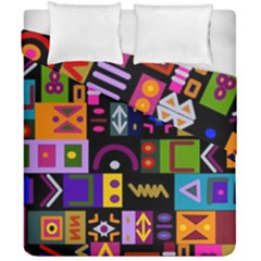 Abstract A Colorful Modern Illustration Duvet Cover Double Side (california King Size) by Sudhe