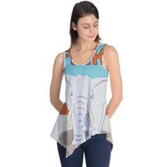 Africa Elephant Animals Animal Sleeveless Tunic by Sudhe