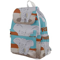 Africa Elephant Animals Animal Top Flap Backpack