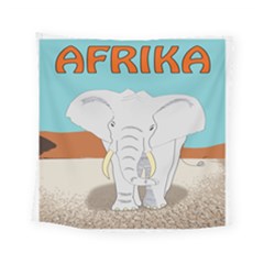 Africa Elephant Animals Animal Square Tapestry (small) by Sudhe