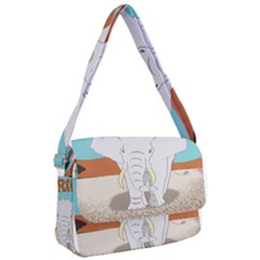 Africa Elephant Animals Animal Courier Bag by Sudhe