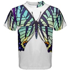 A Colorful Butterfly Men s Cotton Tee by Sudhe