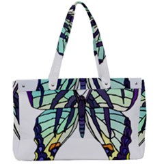 A Colorful Butterfly Canvas Work Bag