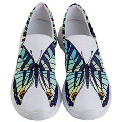 A Colorful Butterfly Women s Lightweight Slip Ons by Sudhe