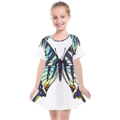 A Colorful Butterfly Kids  Smock Dress by Sudhe