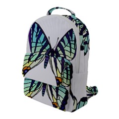 A Colorful Butterfly Flap Pocket Backpack (large) by Sudhe