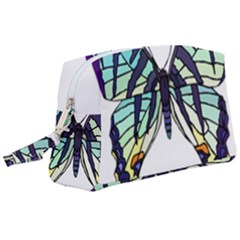 A Colorful Butterfly Wristlet Pouch Bag (large)