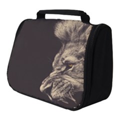 Angry Male Lion Full Print Travel Pouch (small) by Sudhe