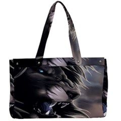 Angry Lion Digital Art Hd Canvas Work Bag