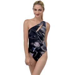 Angry Lion Digital Art Hd To One Side Swimsuit by Sudhe