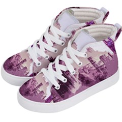 Abstract Painting Edinburgh Capital Of Scotland Kids  Hi-top Skate Sneakers by Sudhe