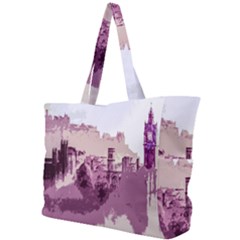 Abstract Painting Edinburgh Capital Of Scotland Simple Shoulder Bag by Sudhe