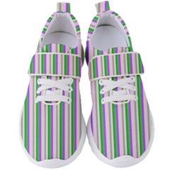 Candy Stripes 2 Women s Velcro Strap Shoes by retrotoomoderndesigns