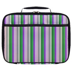 Candy Stripes 2 Full Print Lunch Bag by retrotoomoderndesigns