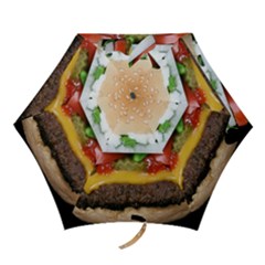 Abstract Barbeque Bbq Beauty Beef Mini Folding Umbrellas by Sudhe