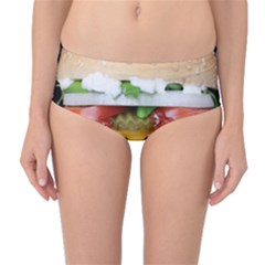 Abstract Barbeque Bbq Beauty Beef Mid-waist Bikini Bottoms by Sudhe