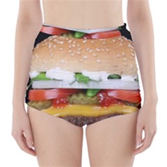 Abstract Barbeque Bbq Beauty Beef High-waisted Bikini Bottoms by Sudhe