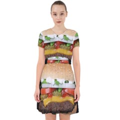 Abstract Barbeque Bbq Beauty Beef Adorable In Chiffon Dress by Sudhe