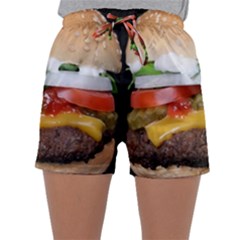 Abstract Barbeque Bbq Beauty Beef Sleepwear Shorts by Sudhe