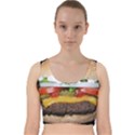 Abstract Barbeque Bbq Beauty Beef Velvet Racer Back Crop Top View1