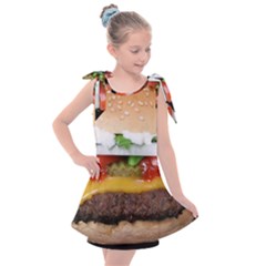 Abstract Barbeque Bbq Beauty Beef Kids  Tie Up Tunic Dress by Sudhe