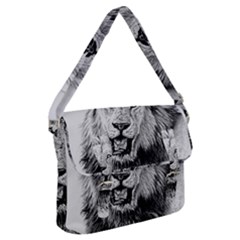 Lion Wildlife Art And Illustration Pencil Buckle Messenger Bag