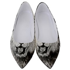 Lion Wildlife Art And Illustration Pencil Women s Low Heels by Sudhe