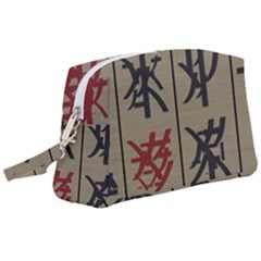 Ancient Chinese Secrets Characters Wristlet Pouch Bag (large)