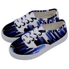 Abstract Of Downtown Chicago Effects Kids  Classic Low Top Sneakers by Sudhe