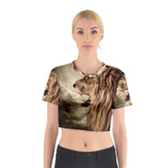 Roaring Lion Cotton Crop Top by Sudhe