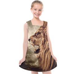 Roaring Lion Kids  Cross Back Dress by Sudhe