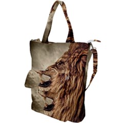 Roaring Lion Shoulder Tote Bag by Sudhe