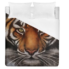 The Tiger Face Duvet Cover (queen Size) by Sudhe