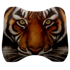 The Tiger Face Velour Head Support Cushion by Sudhe