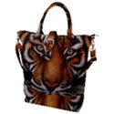 The Tiger Face Buckle Top Tote Bag View1