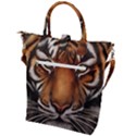 The Tiger Face Buckle Top Tote Bag View2