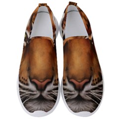 The Tiger Face Men s Slip On Sneakers by Sudhe