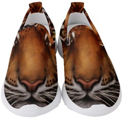 The Tiger Face Kids  Slip On Sneakers by Sudhe