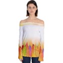 Autumn Leaves Colorful Fall Foliage Off Shoulder Long Sleeve Top View1