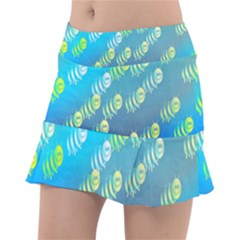 Animal Nature Cartoon Wild Wildlife Wild Life Tennis Skirt by Sudhe