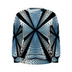 6th Dimension Metal Abstract Obtained Through Mirroring Women s Sweatshirt by Sudhe