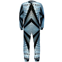 6th Dimension Metal Abstract Obtained Through Mirroring Onepiece Jumpsuit (men)  by Sudhe