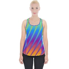 Abstract Fractal Multicolored Background Piece Up Tank Top by Sudhe