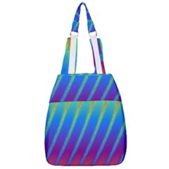 Abstract Fractal Multicolored Background Center Zip Backpack