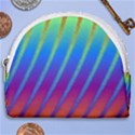 Abstract Fractal Multicolored Background Horseshoe Style Canvas Pouch View1