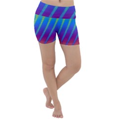 Abstract Fractal Multicolored Background Lightweight Velour Yoga Shorts