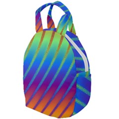 Abstract Fractal Multicolored Background Travel Backpacks